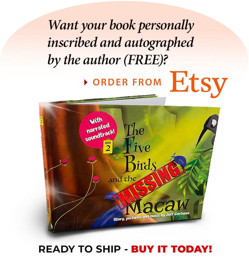The Five Birds and the Missing Macaw - See below for Holiday Savings!